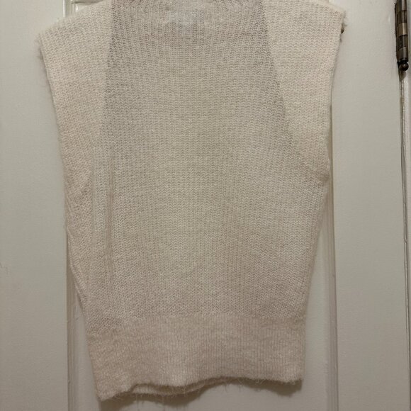 Cozy Cream Knit Sleeveless Sweater Vest - Picture 8 of 8
